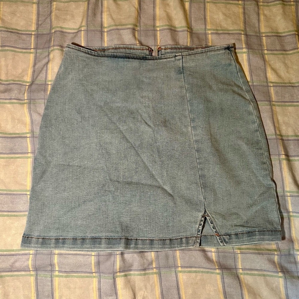 Wild Fable Gray Mini Pencil Skirt with Slit